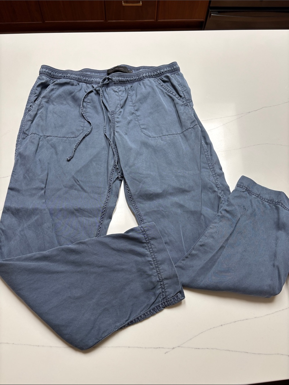 Calvin Klein Jeans Women’s Slate Blue Drawstring Lyocell pants